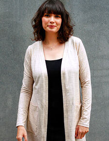 Cardigan in jersey